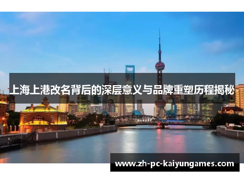 上海上港改名背后的深层意义与品牌重塑历程揭秘