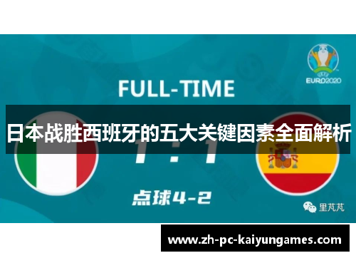 日本战胜西班牙的五大关键因素全面解析