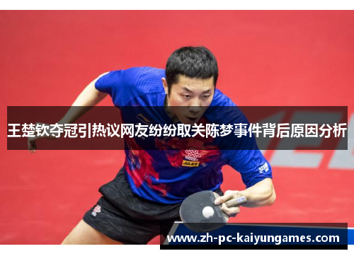 王楚钦夺冠引热议网友纷纷取关陈梦事件背后原因分析